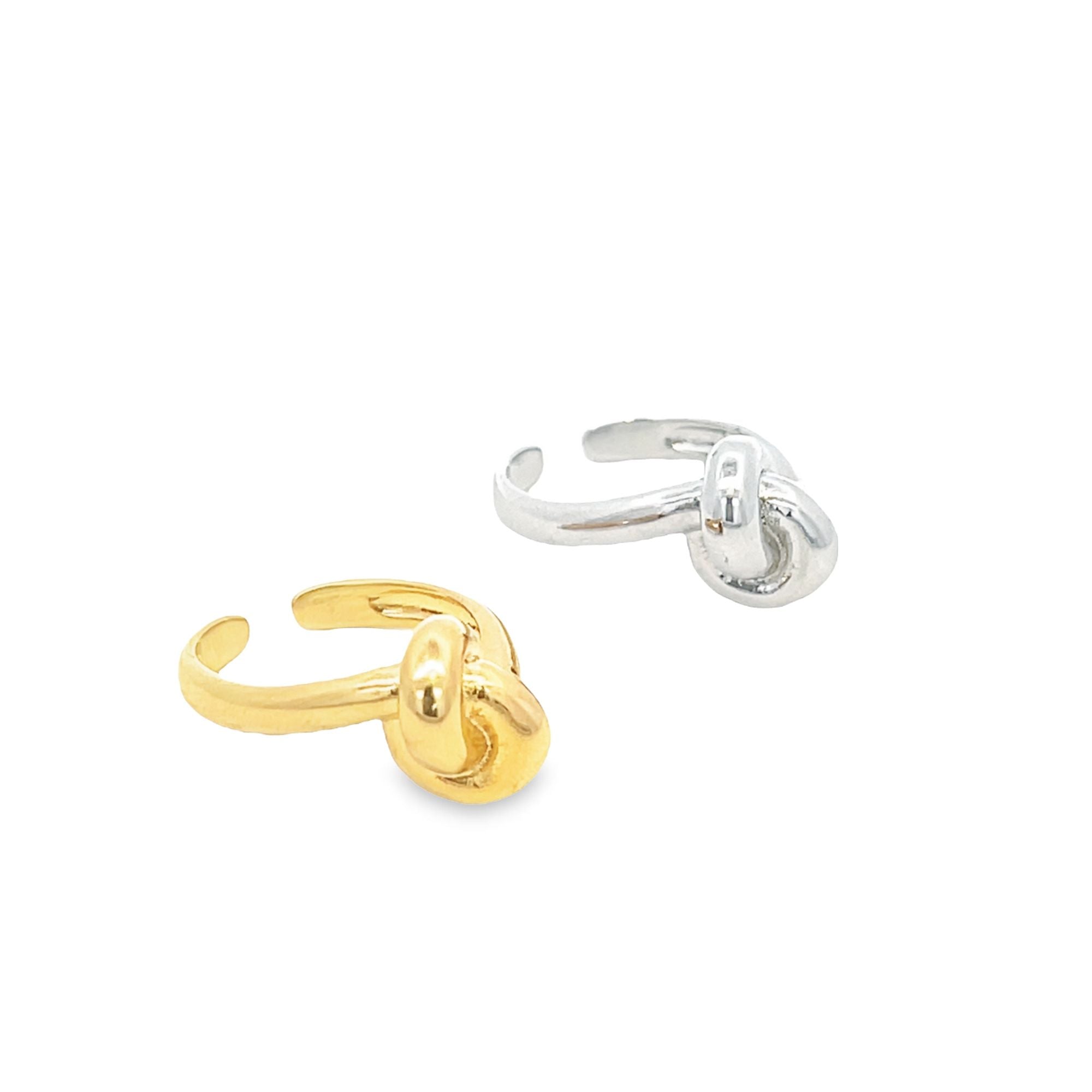 18K Gold Filled Thick Knot Ring (D134)-2